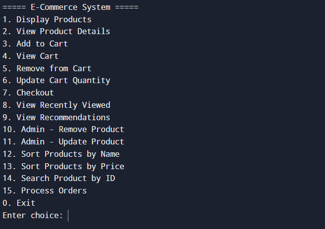 DSA Cart System